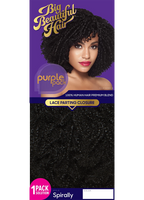 Outre Big Beautiful Hair Purple Pack Spirally with Lace Parting Closure